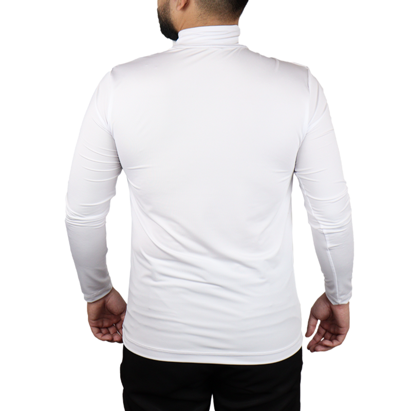 Camiseta masculina manga longa gola alta