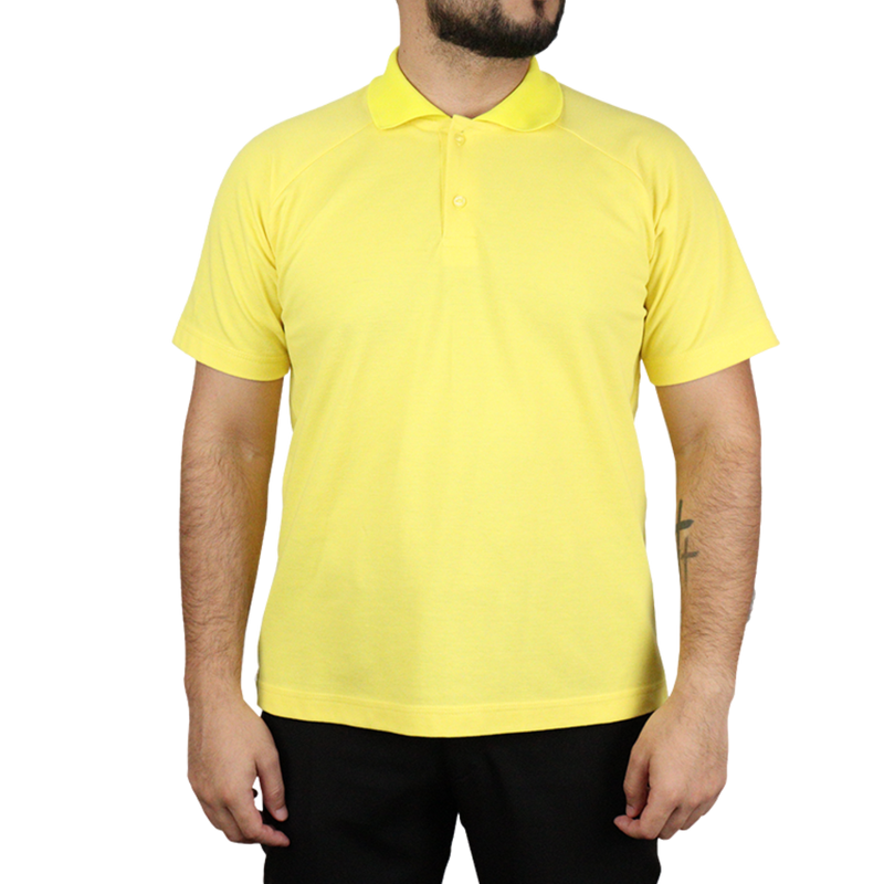 Camisa masculina polo raglan manga curta gola pronta