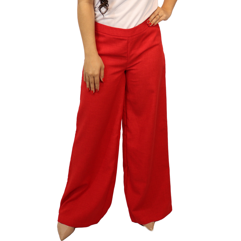 Calça feminina pantalona clássica