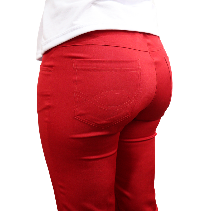 Calça plus size feminina perna reta tradicional