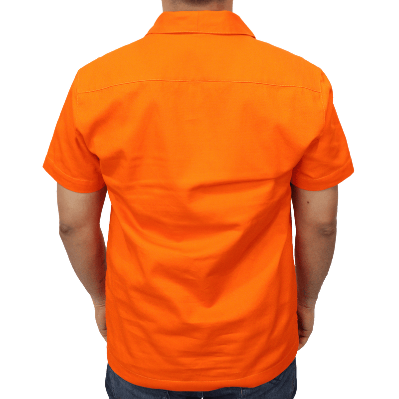 Camisa masculina de serviço manga curta com bolso