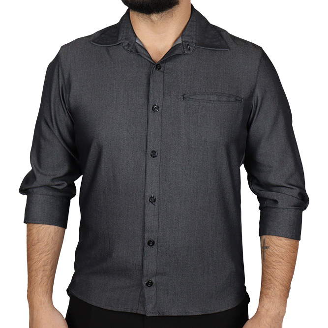 Camisa masculina social slim 3/4