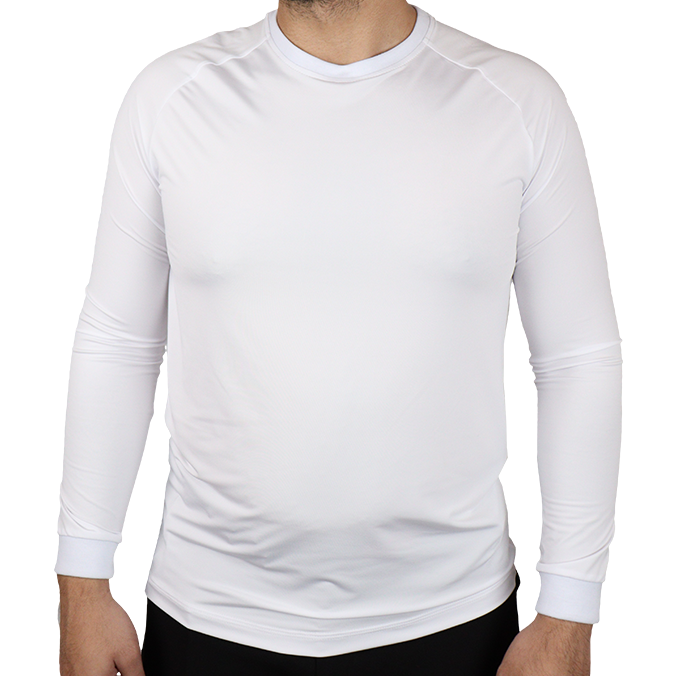 Camiseta masculina raglan manga longa gola pronta