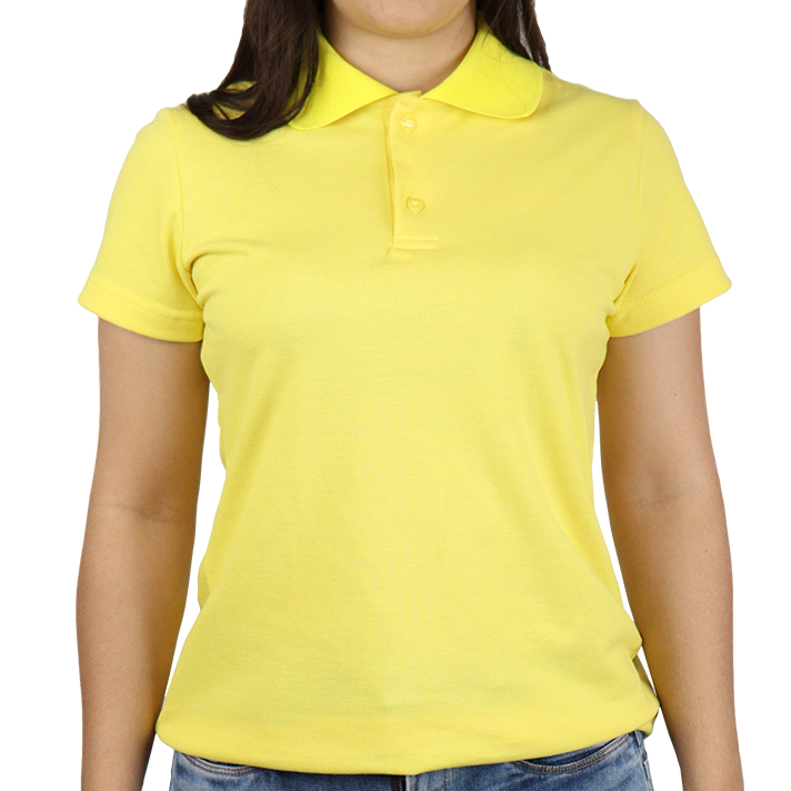 Camisa feminina manga curta polo gola pronta