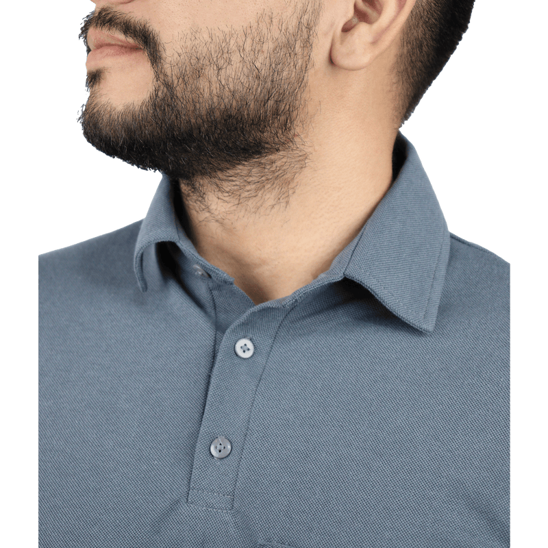 Camisa masculina polo com colarinho manga curta