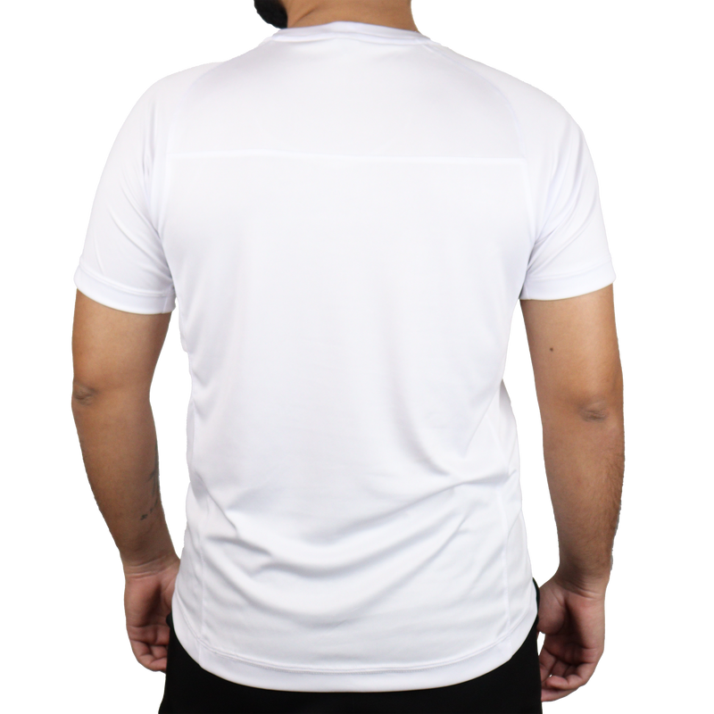 Camiseta masculina fitness com recortes manga curta