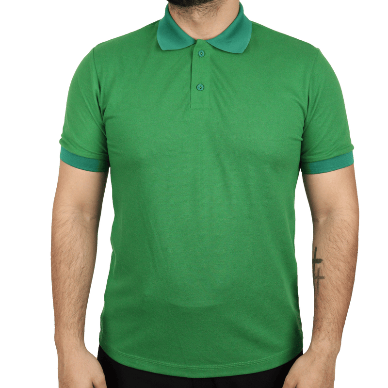 Camisa masculina polo gola e punho pronto manga curta