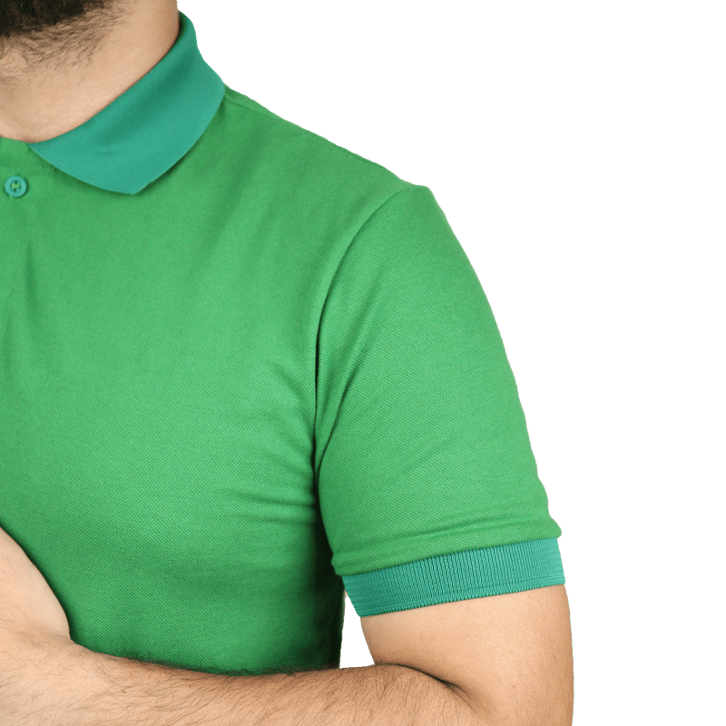 Camisa masculina polo gola e punho pronto manga curta