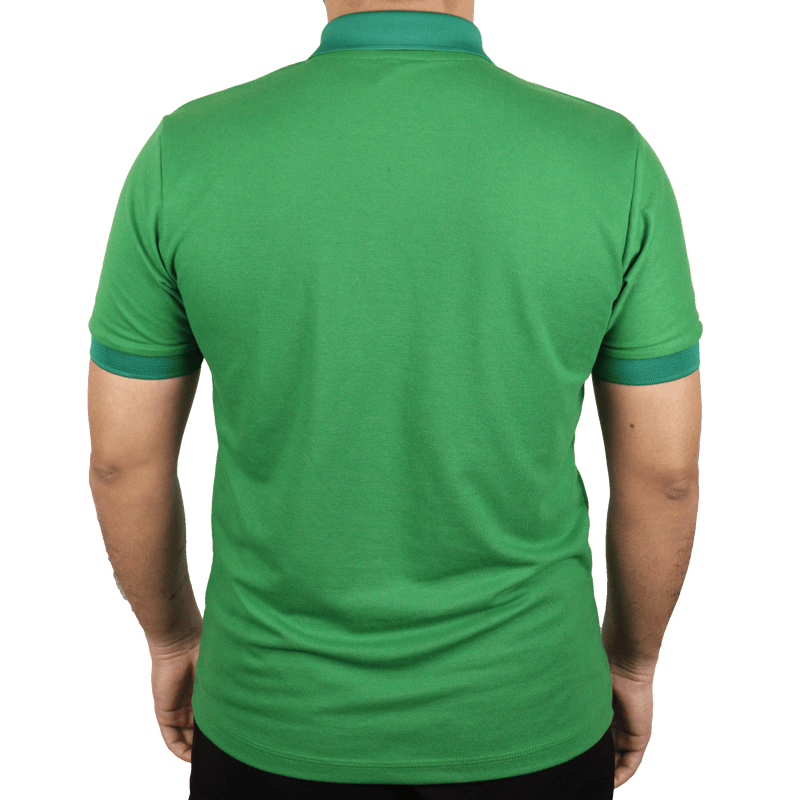 Camisa masculina polo gola e punho pronto manga curta