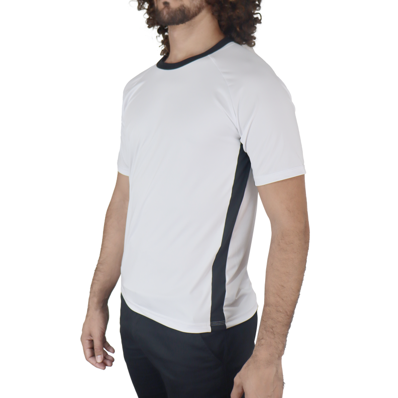 Camisa masculina polo gola pronta manga curta com recortes na manga