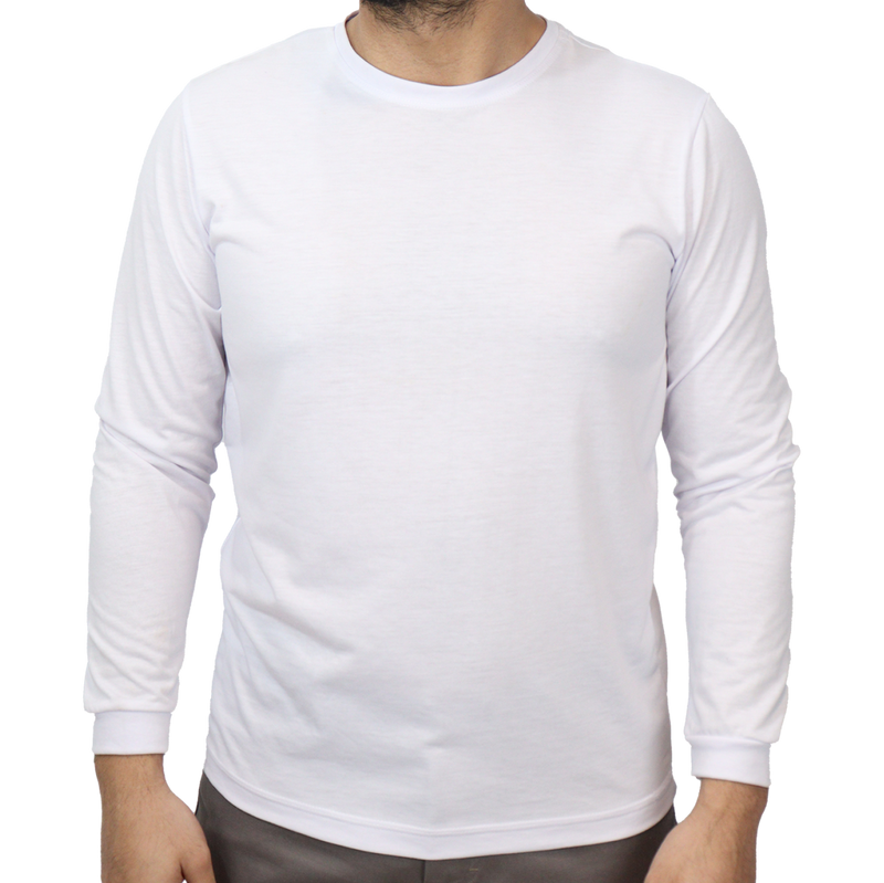 Camiseta tradicional masculina manga longa